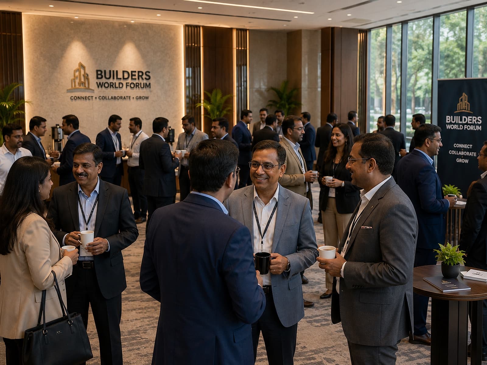 Members networking at a BWF event